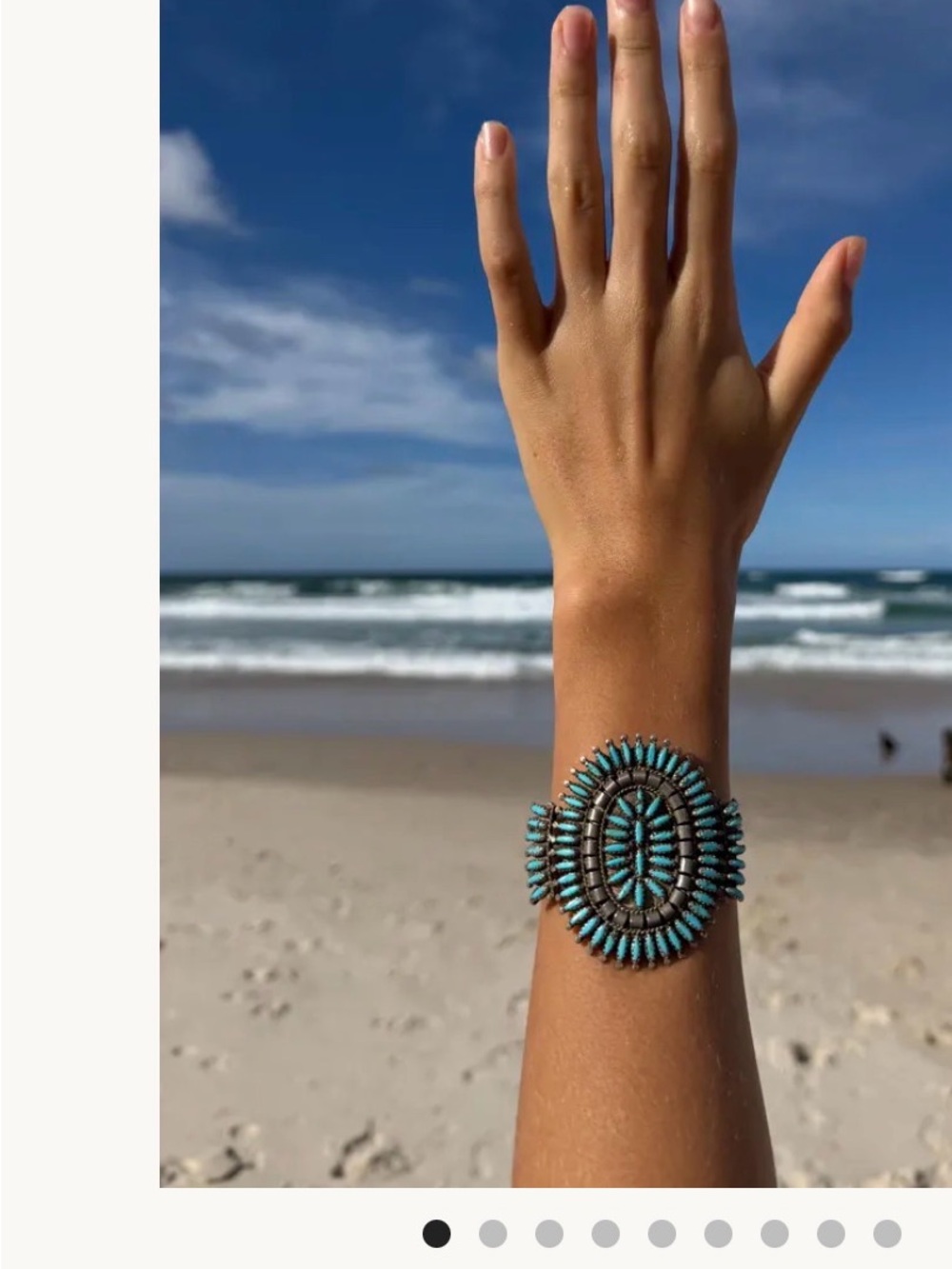 Turquoise Cluster Cuff Bracelet - Women Jewelry